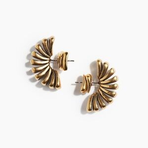 H&M Gold Fan-Shaped Earrings